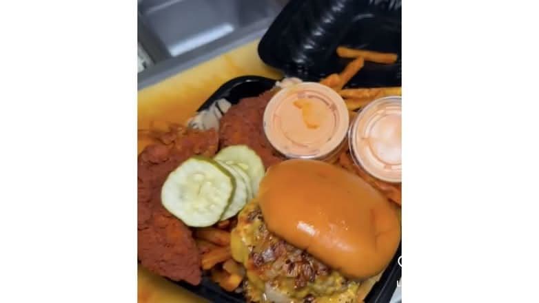Smash Burger & Tender with Fries