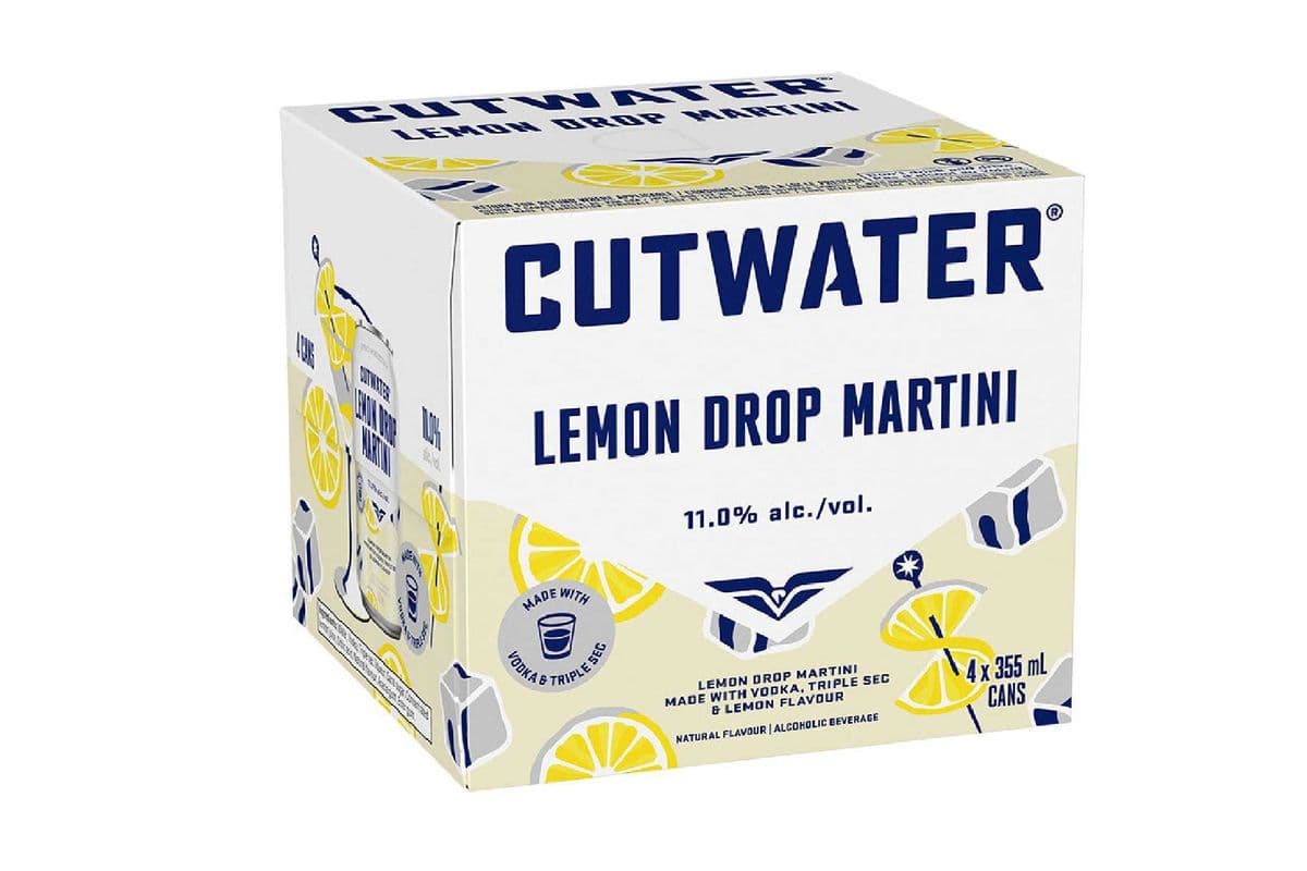 CUTWATER LEMON DROP MARTINI CANS (4 x 355ML)