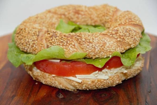 Vegan Bagel Sandwich