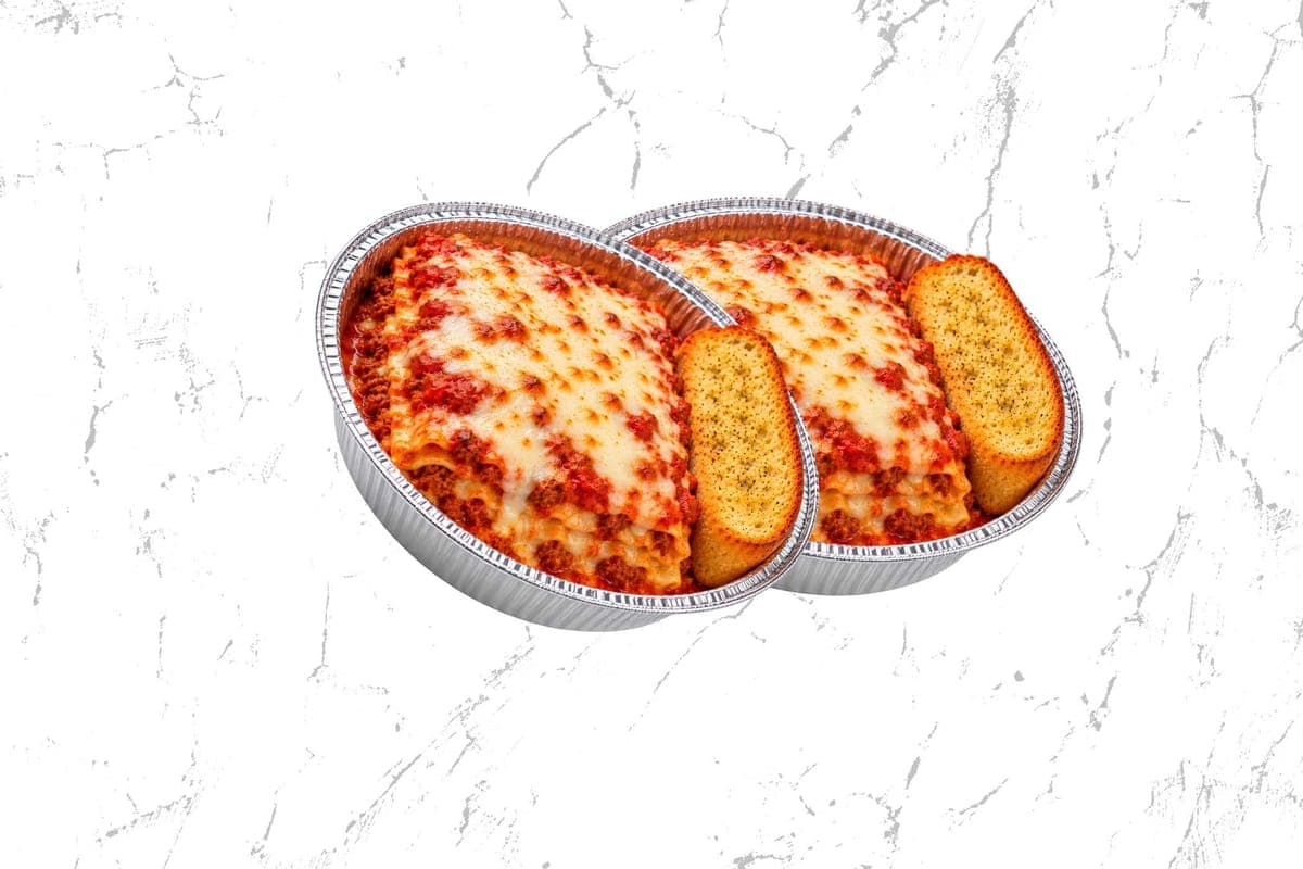 2-Lasagna special & 2-garlic bread