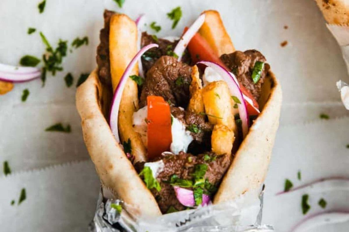 Beef Kabob Wrap