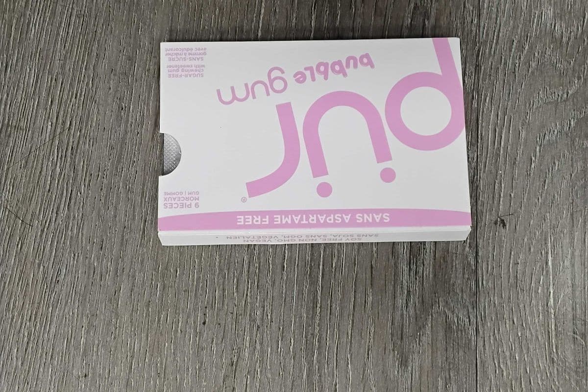 Pur bubble gum (9 pieces )