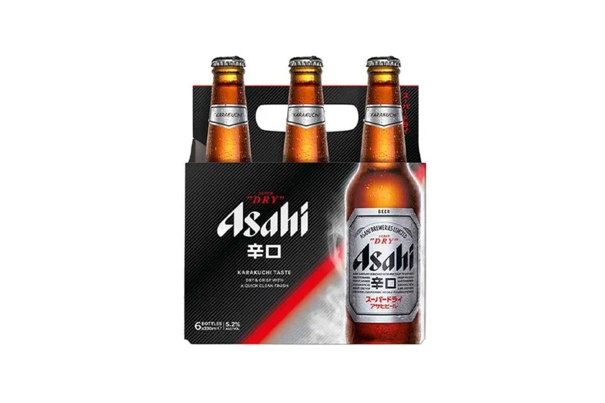 Asahi Super Dry Beer 6 Bottles (6 x 330ml)