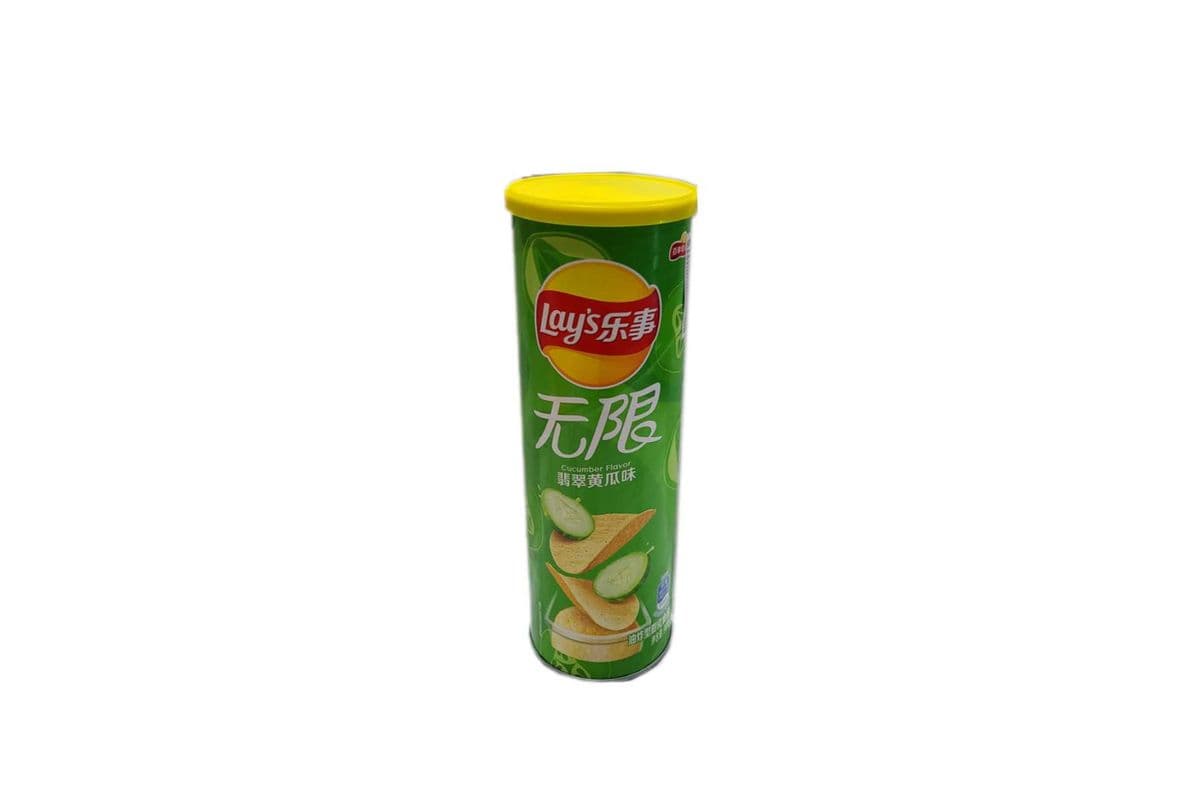 Lay's Potato Chips Cucumber Flavor(乐事 无限黄瓜味 罐装)