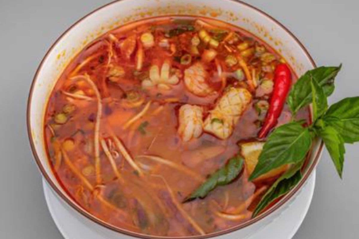 P54. Peanut Satay Seafood Noodle Soup