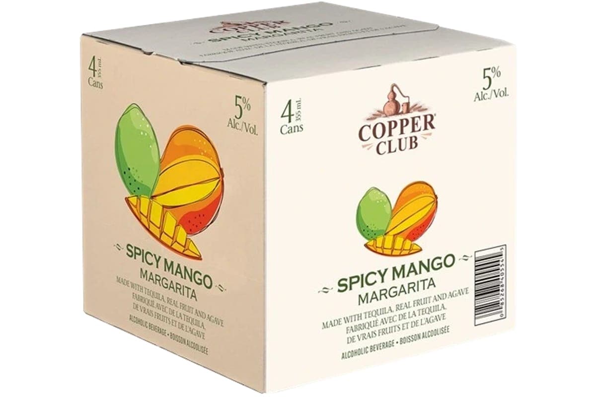Copper Club Spicy Mango Margarita 355ml 4pk Can
