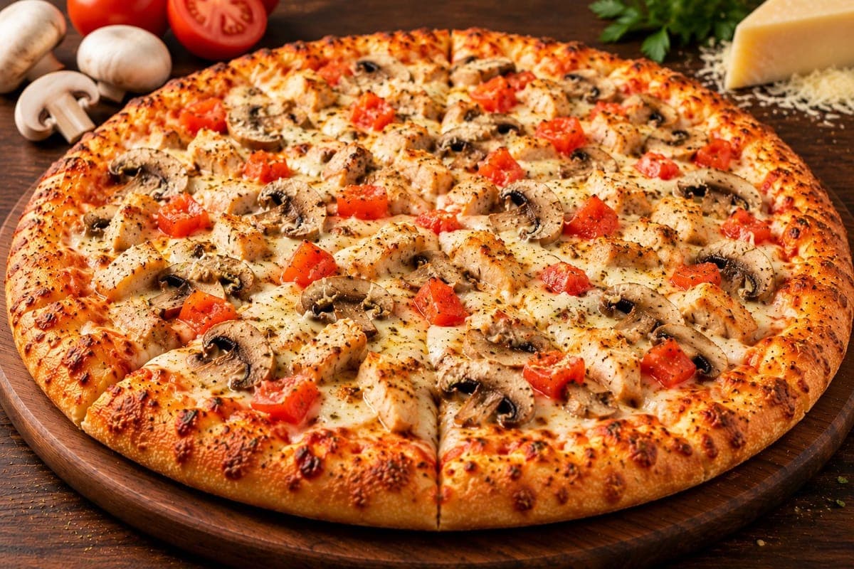 Asiago Chicken Pizza