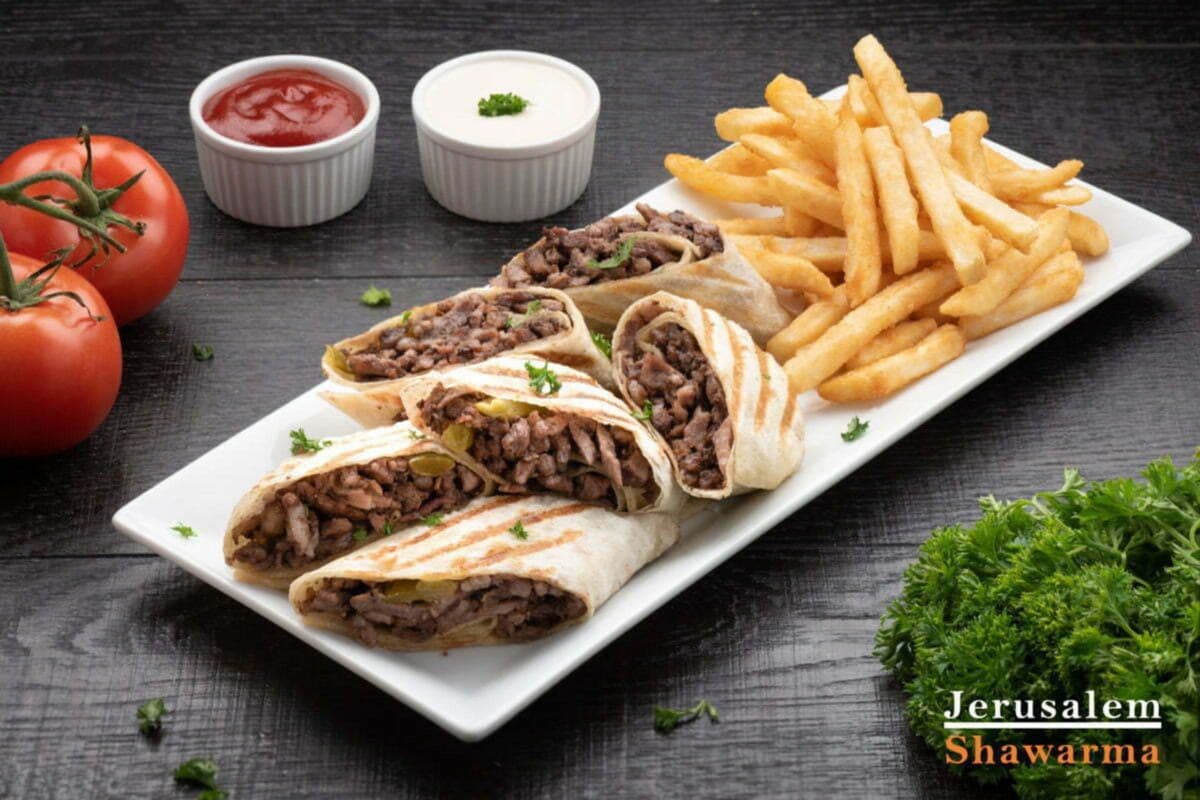Arabi Style Beef Shawarma Wrap