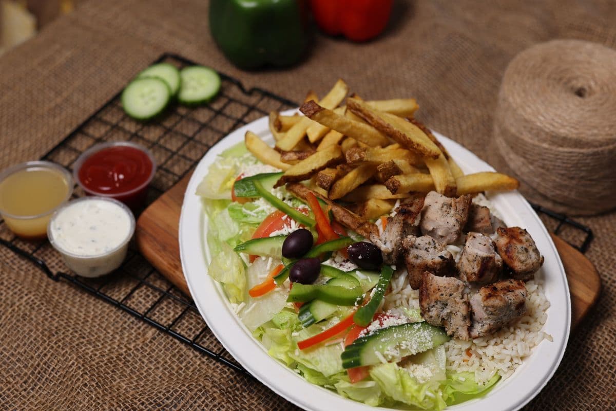 Pork Souvlaki Dinner