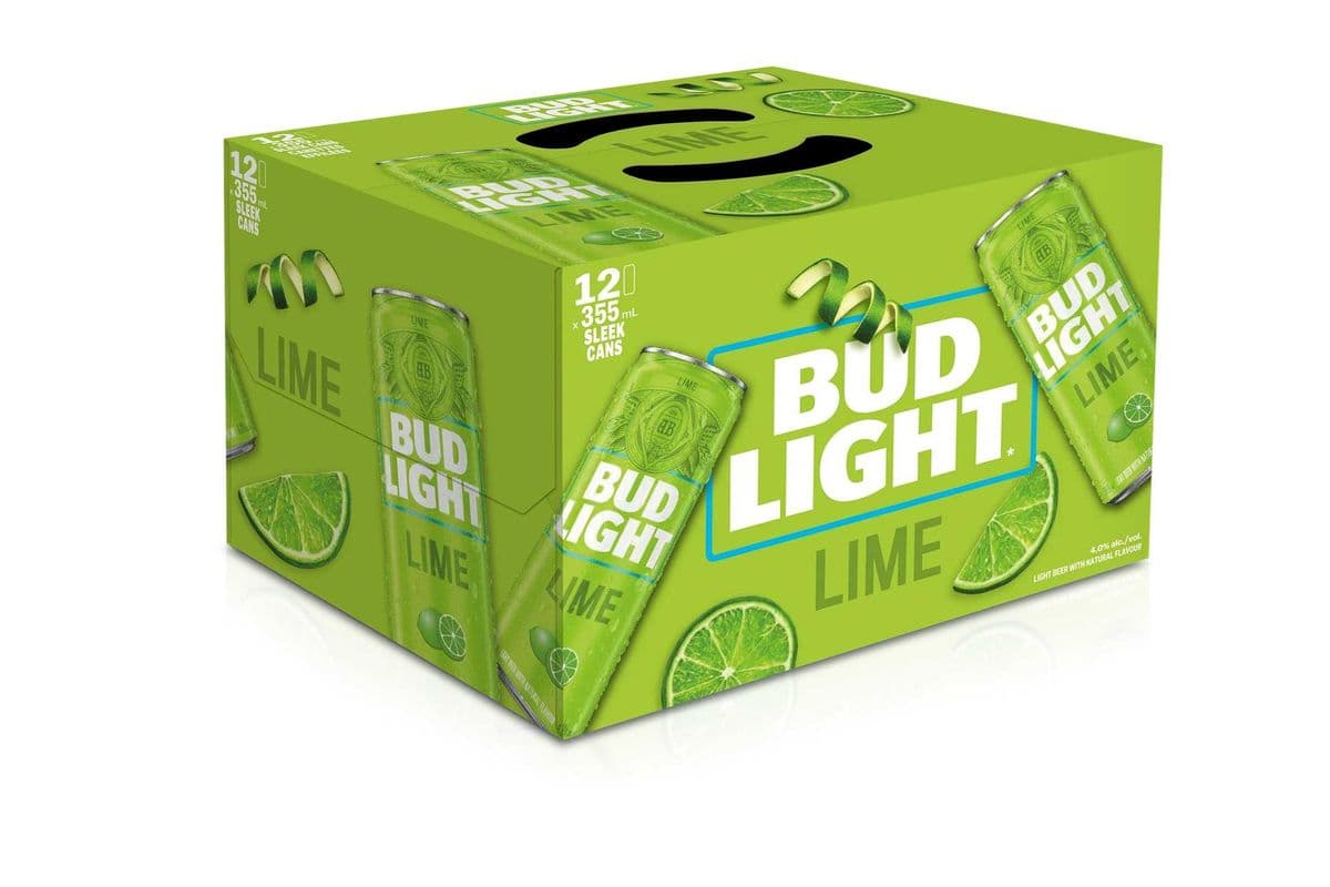 Bud Light Lager Lime Beer 12 Cans (12 x 355ml)