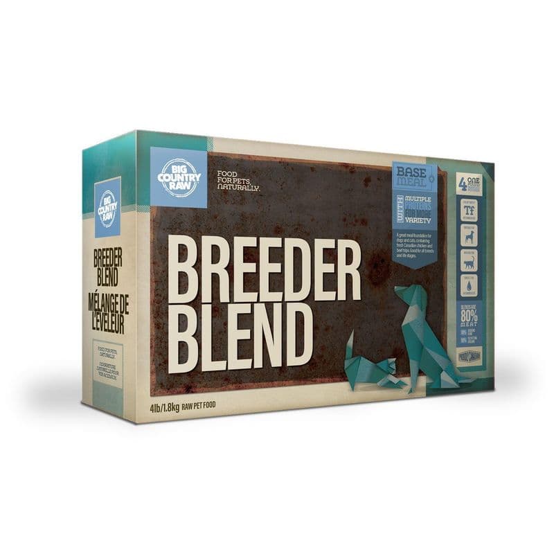 Big Country Raw Breeder Blend Carton - 4 x 1 lb