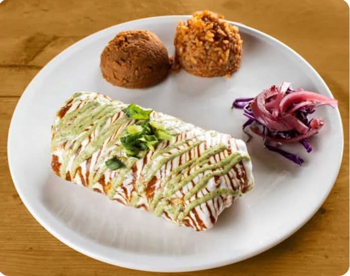 Mexican Flag Burrito