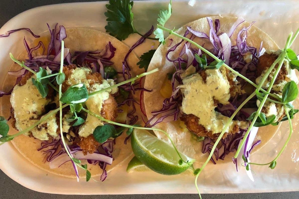 Coconut Prawn Tacos