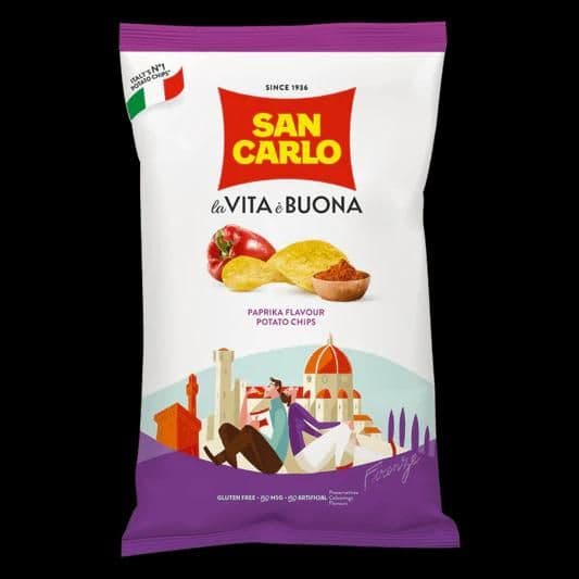 San Carlo Chips Paprika, 150g