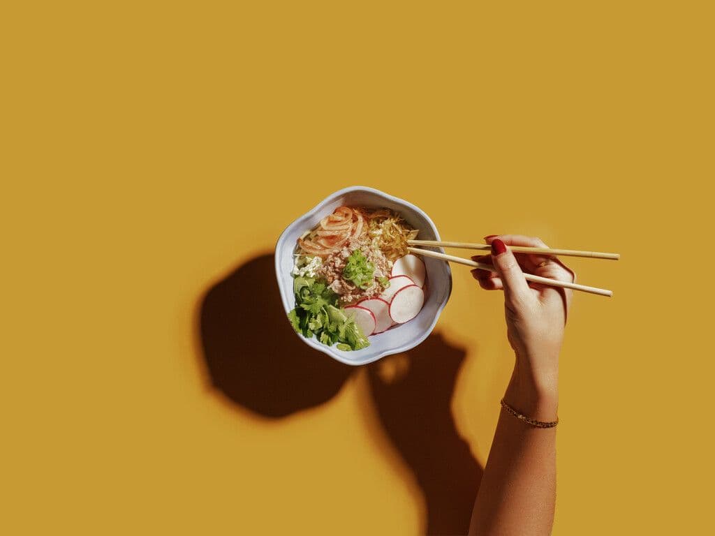 Ramen canard effiloché