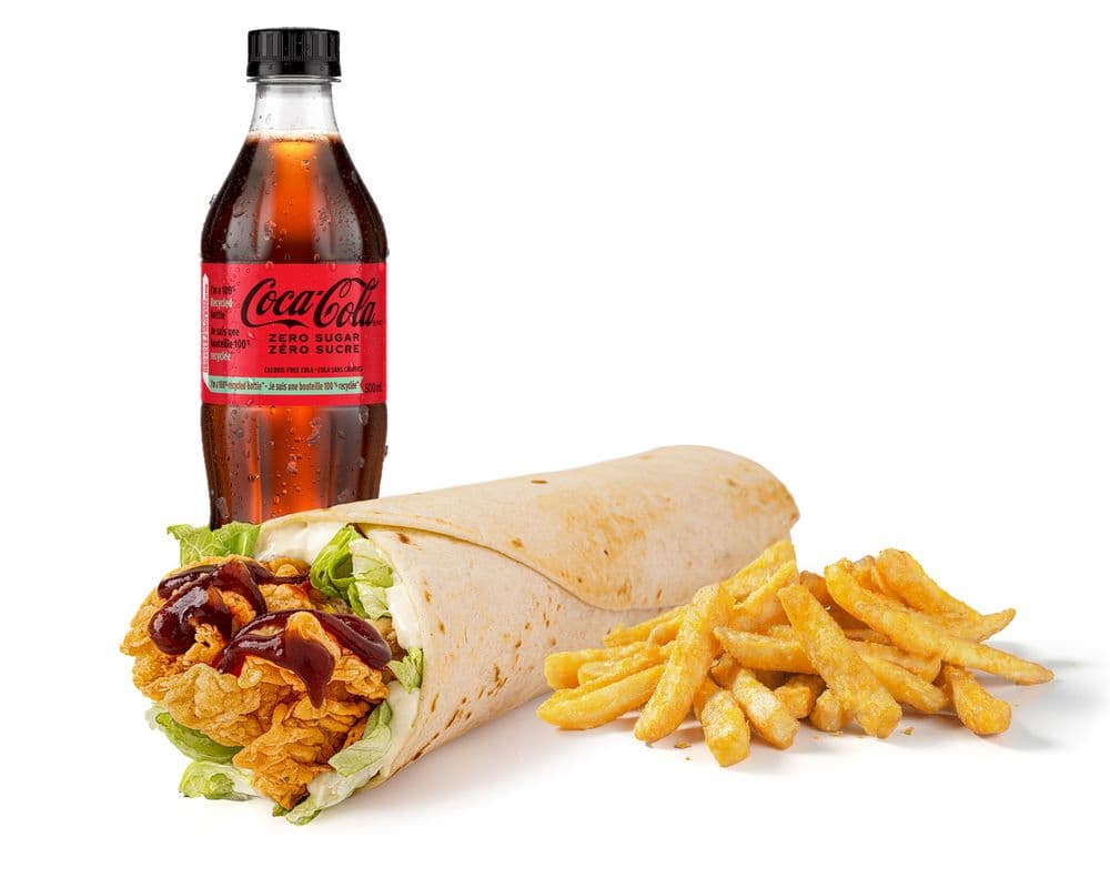 BBQ Chicken Wrap Combo