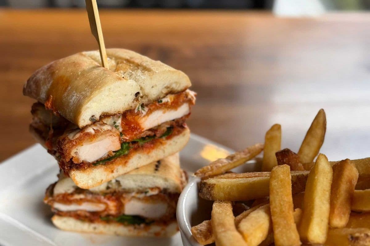 Pesto Chicken Parm Sammy