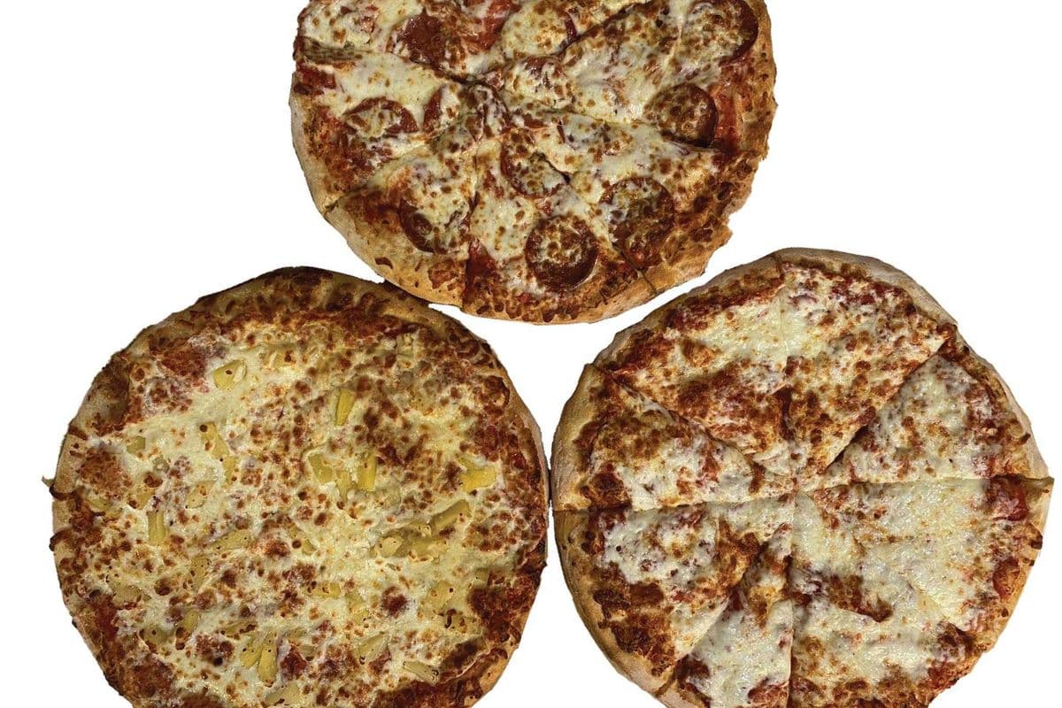 Three Medium Pizzas