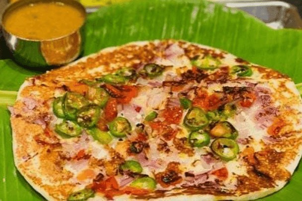 Onion Chilli Tomato Uthappam