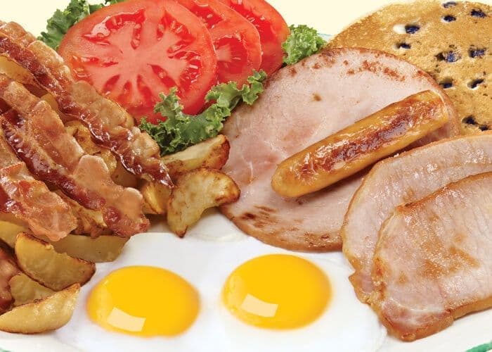 Gargantuan breakfast (1250 Cals.)