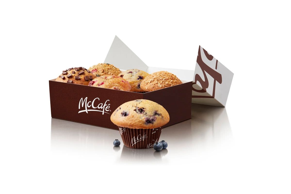 6 muffins cuits au four assortis