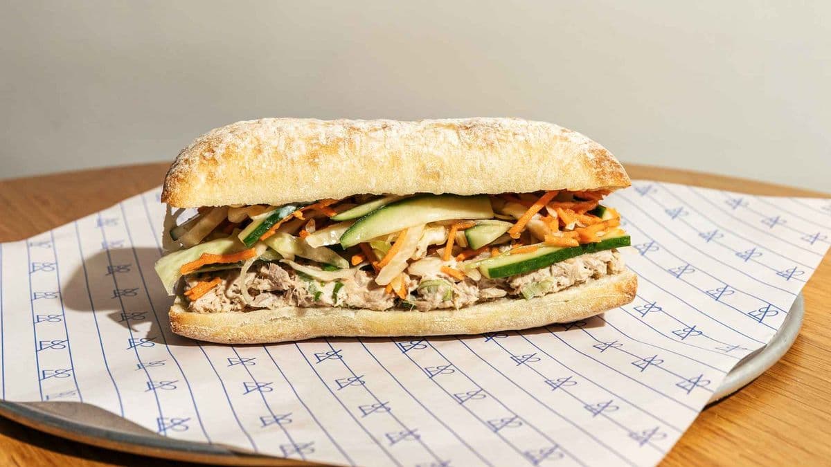 Miso Tuna + Crunchy Veg Sando