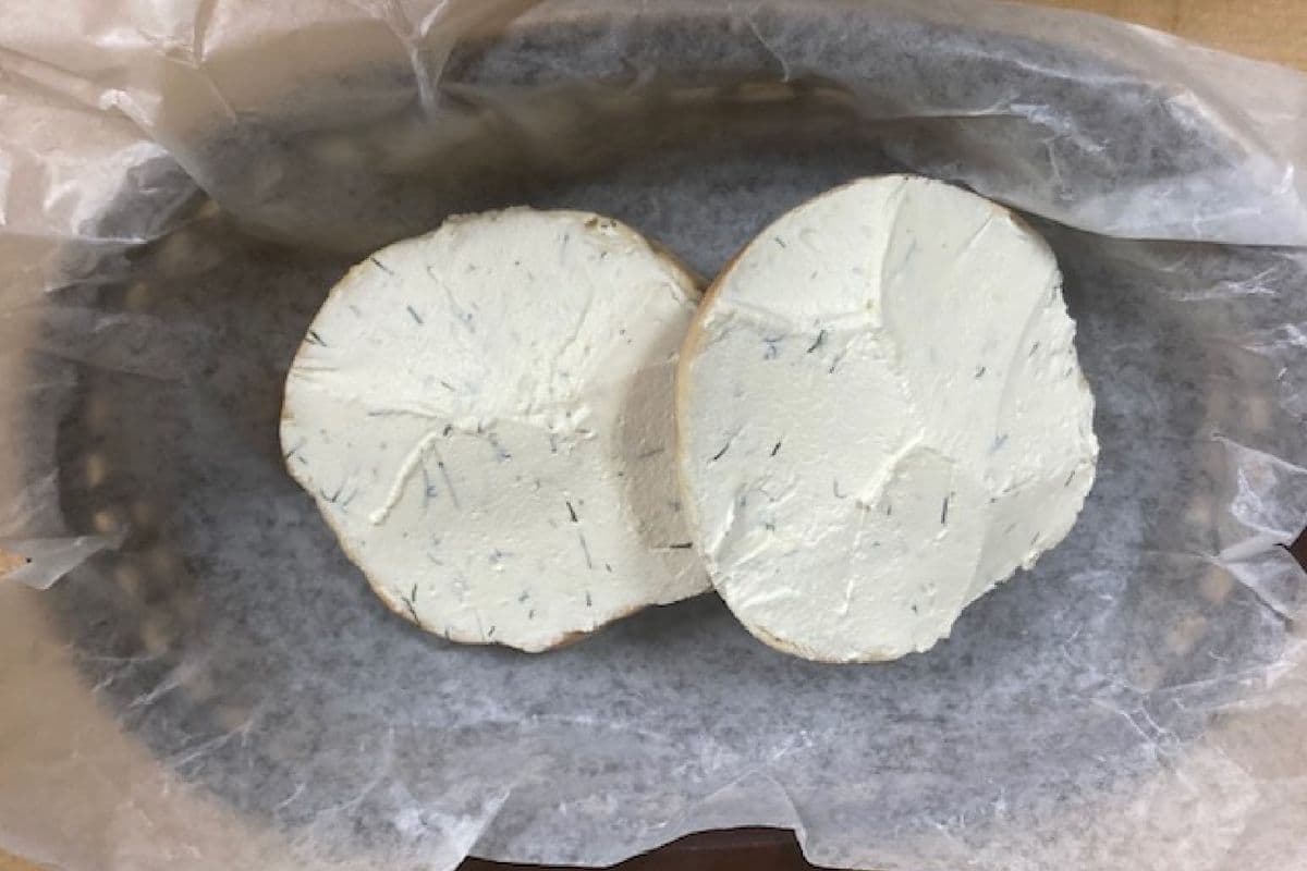 Fresh Dill Shmear on a Bagel