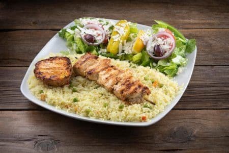 Chicken Souvlaki Platter