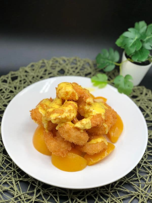 Peach Yum Yum Prawns