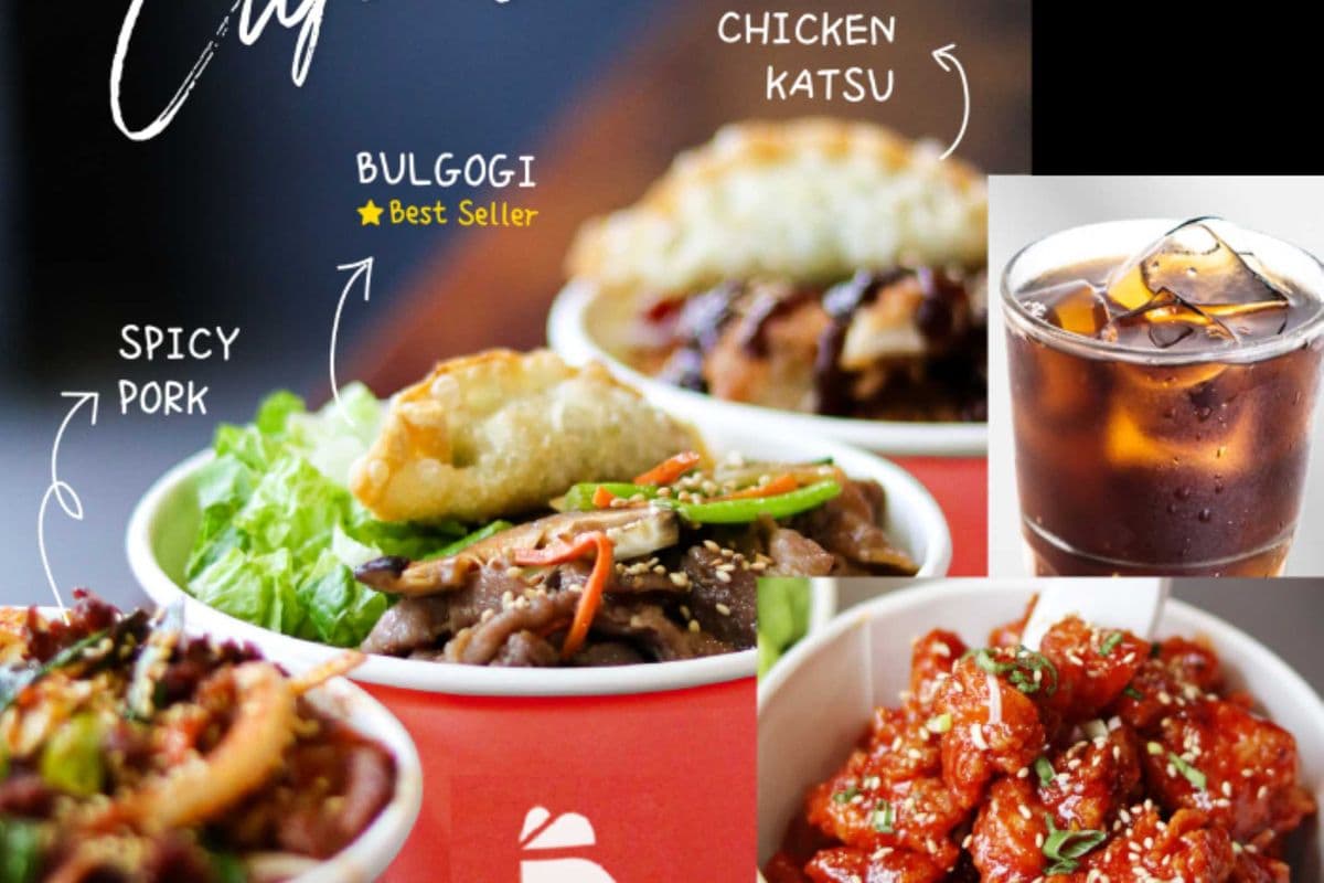 Lunch Special (1 Cup Bop, 1 Small Dakgangjeong, 1 drink (350ml))