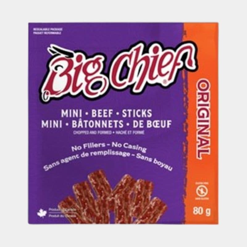 Big Chief Mini Beef Sticks Original