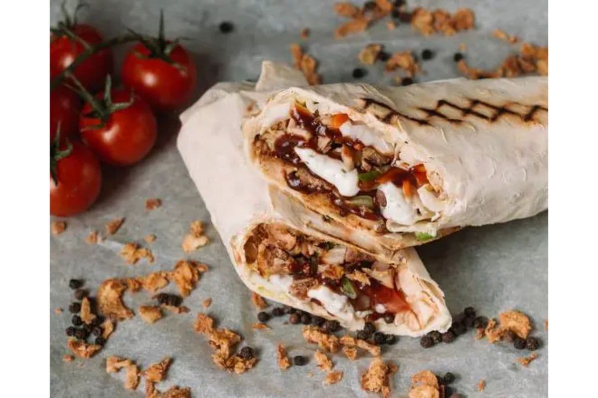 Tybah's Beef and Chicken Shawarma Sandwich