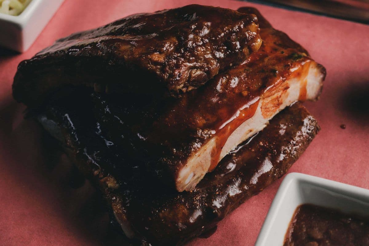 1/3 Rack Smoked Pork Side Ribs