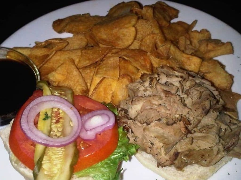 Roasted Sirloin Beef Dip Sandwich