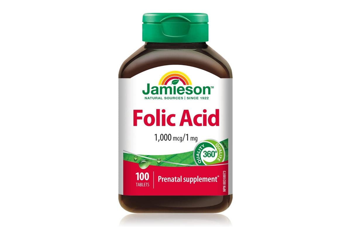 Jamieson Folic Acid 1mg Tablet (100 ct)