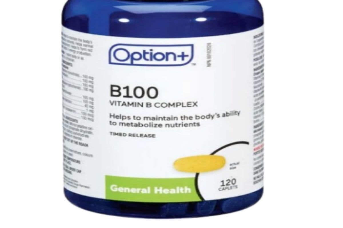 OPTION+ VITAMIN B100 COMPLEX 120 PACK (120 TABLETS)