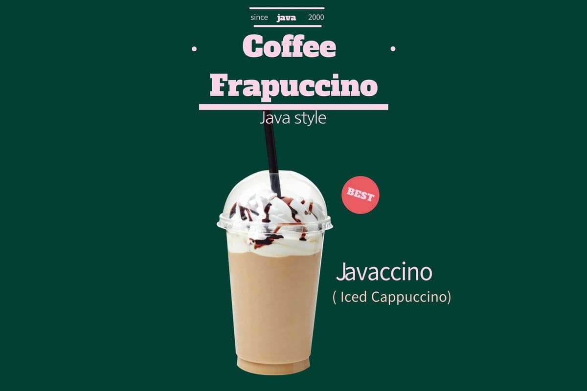 Javaccino (Iced Cappuccino)