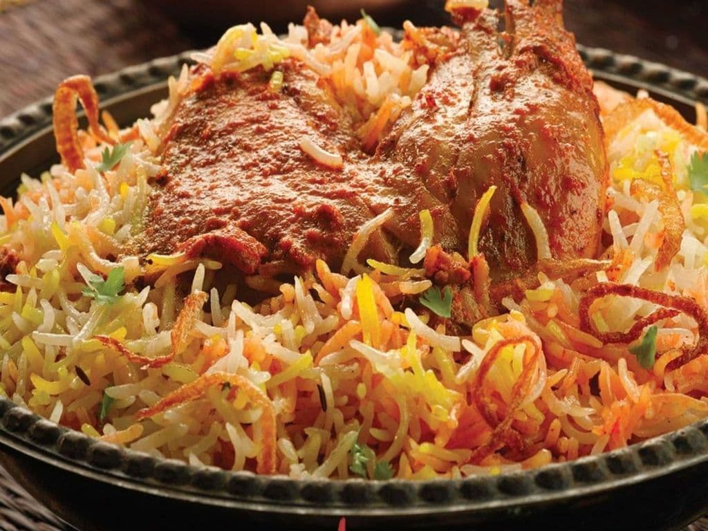 Soya chaap biriyani