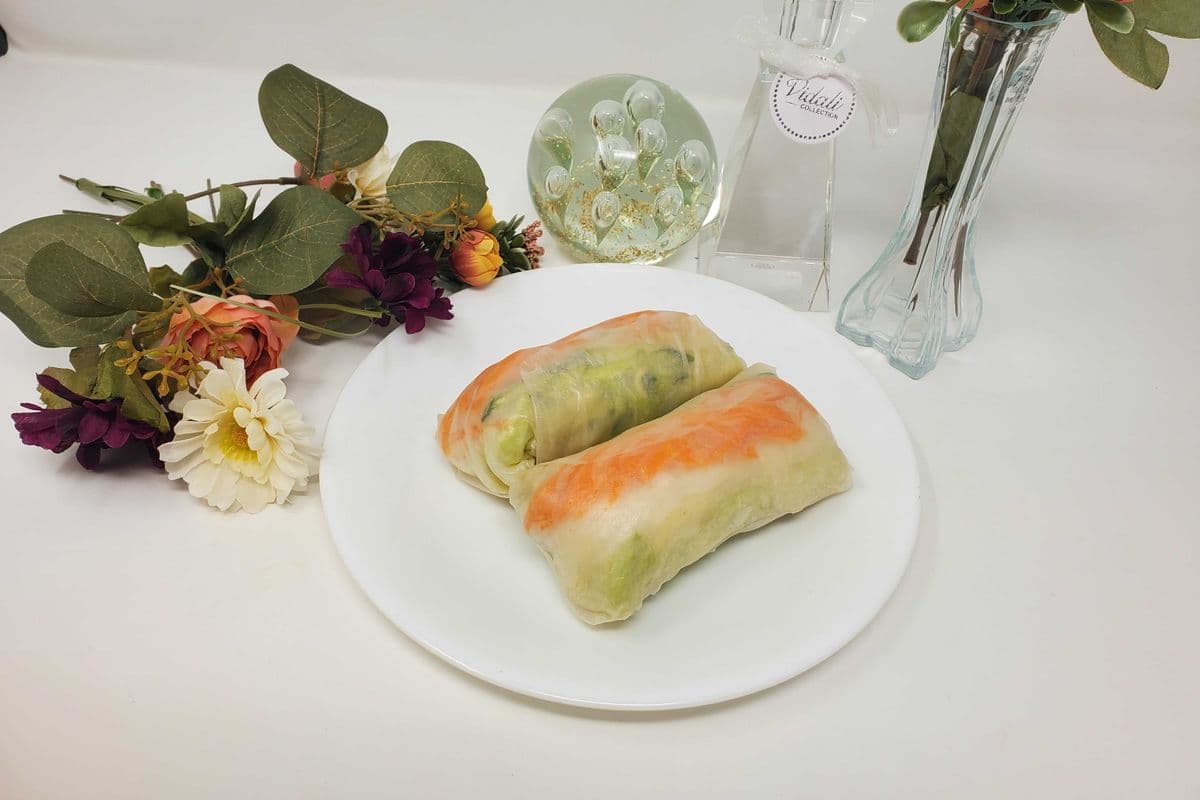 A7. Vegetable Rice Paper Rolls (2 Pcs)