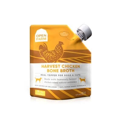 Open Farm Harvest Chicken Bone Broth for Dogs 12 oz