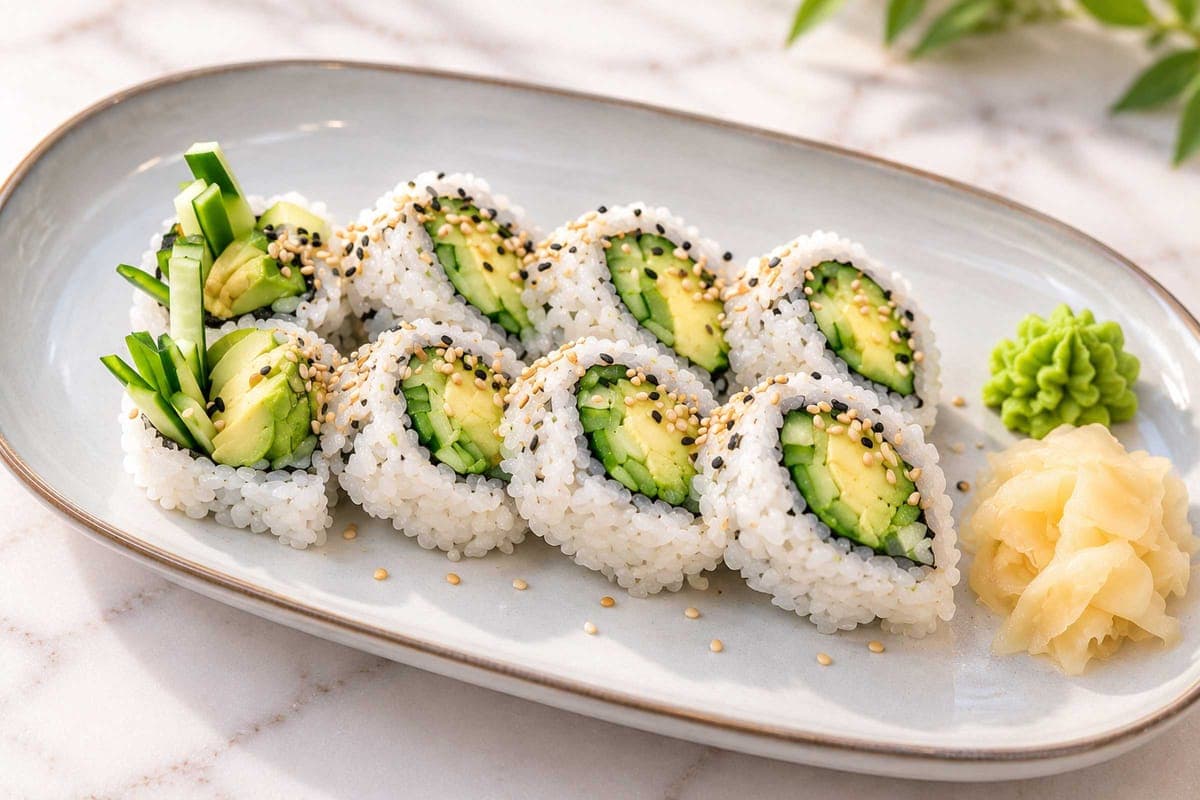 Avocado with Cucumber Roll