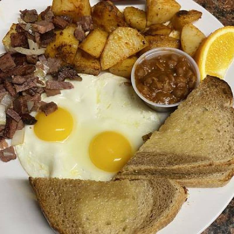 Corn Beef & Onion Hash