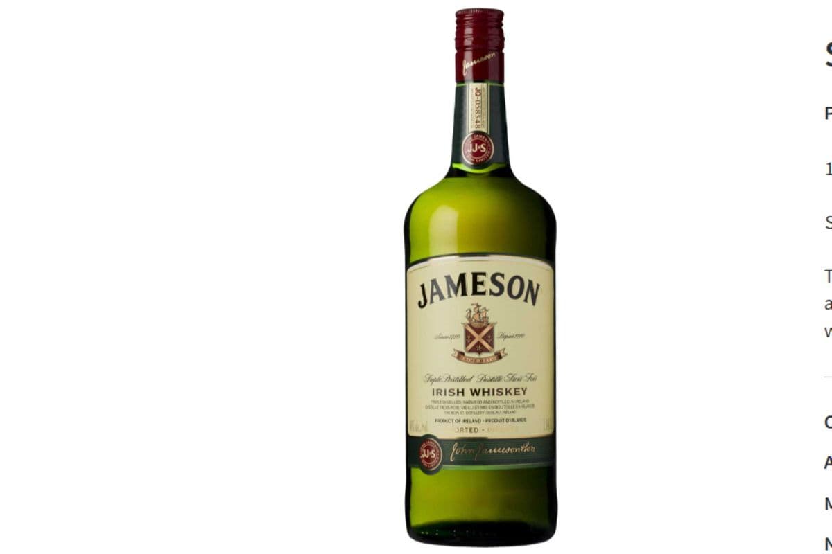 JAMESON IRISH WHISKY 1.14L ($5.00 OFF) (1 x 1.14L)