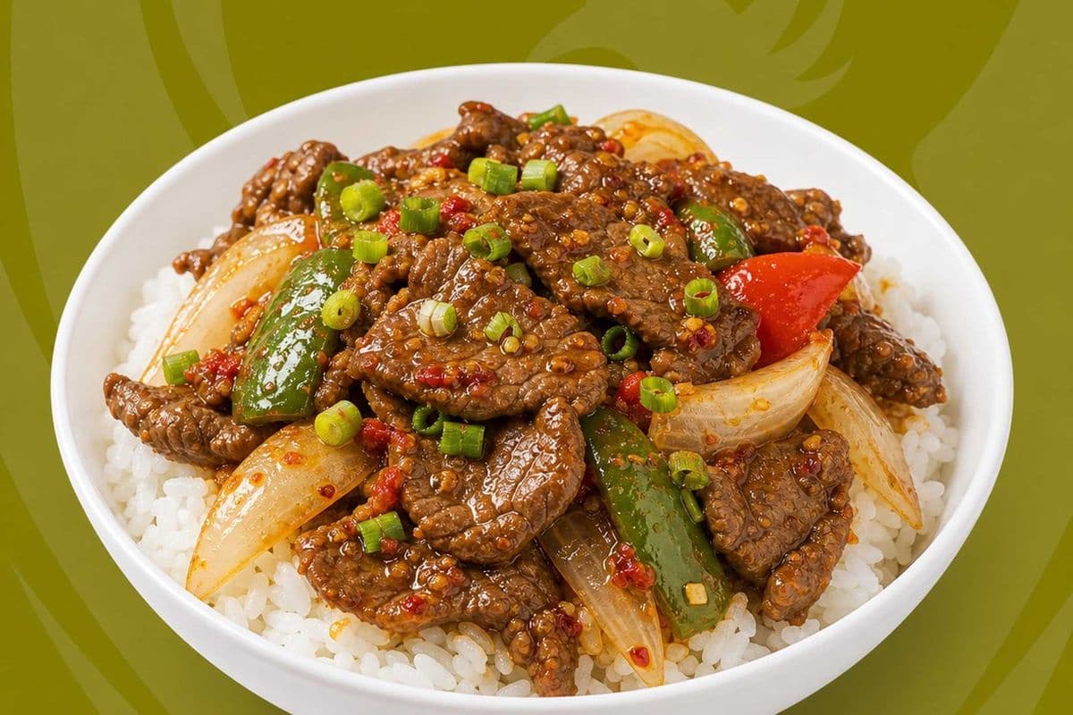 78. Stir-Fried Satay Beef - Com Bo Xao Sate