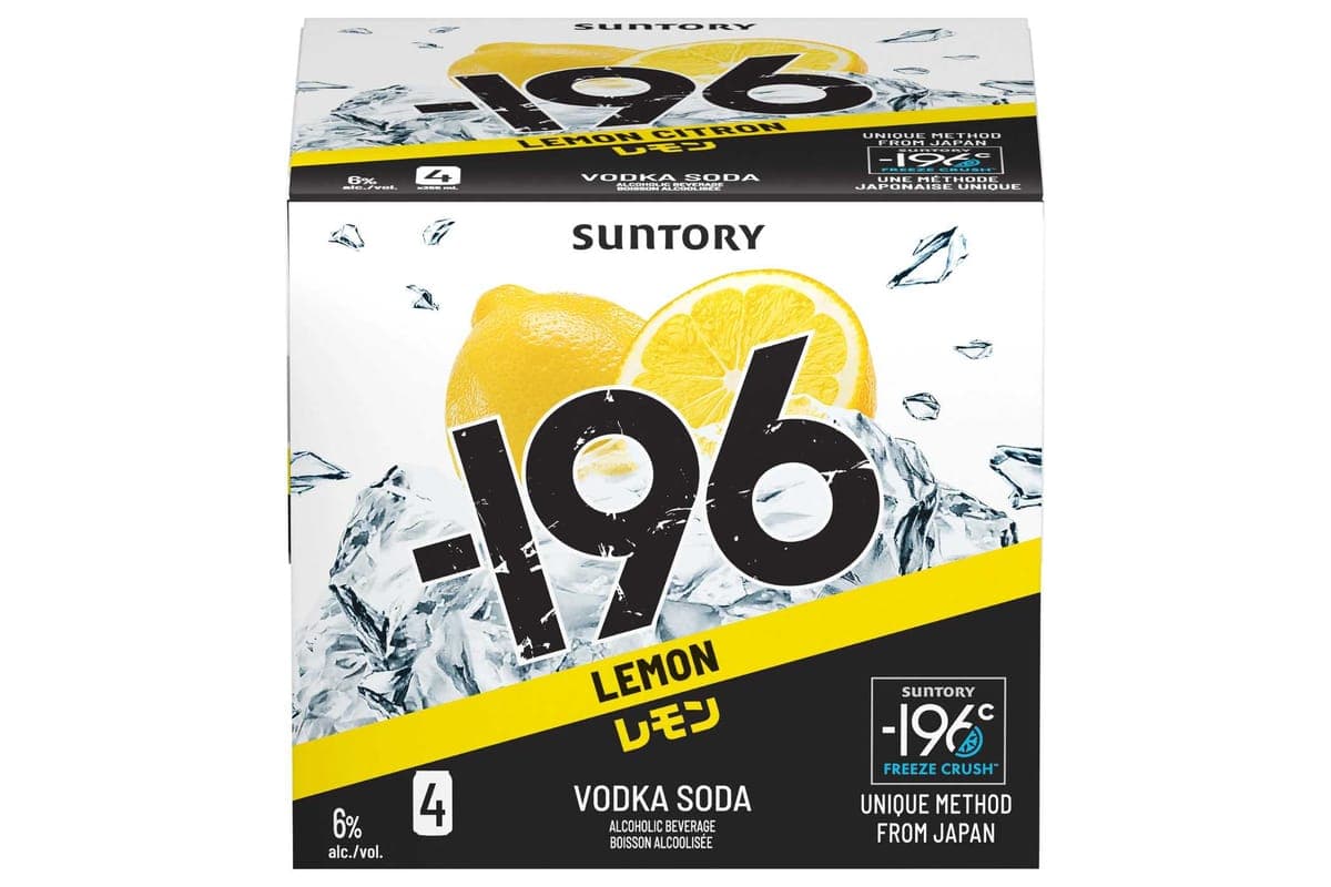 248217 - -196 Lemon Vodka Soda (4 x 355 ml)