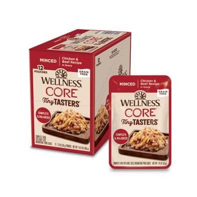 Wellness Core Tiny Tasters Chicken & Beef In Gravy Wet Cat Food 1.75 oz