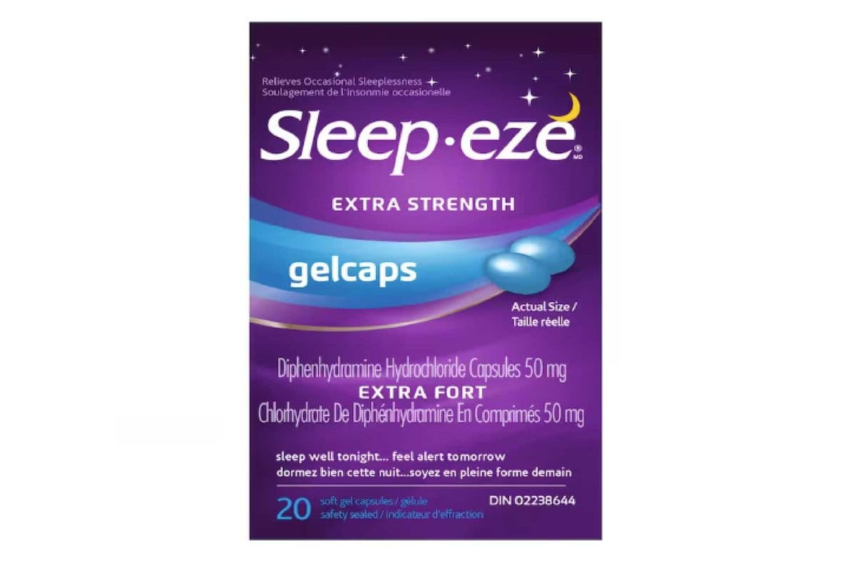 SLEEP-EZE DIPHENHYDRAMINE 25MG GEL CAPSULES 20 PACK (20 CAPSULES)