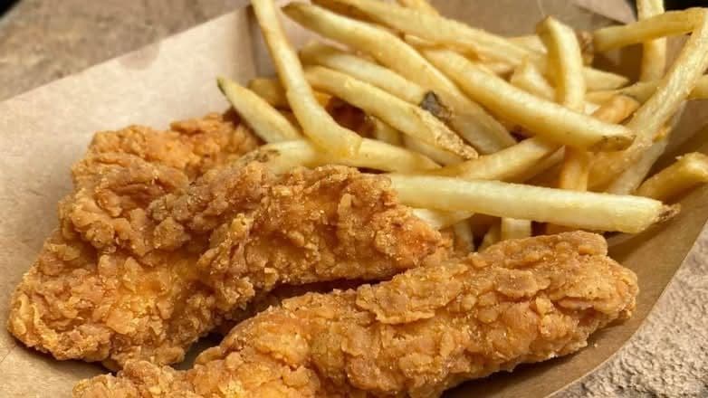 Chicken strips and fries