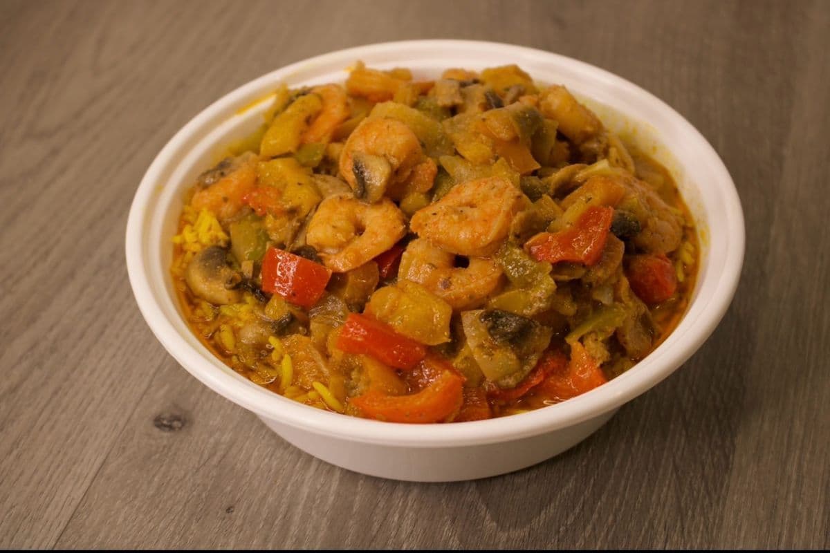Shrimp and veggie bowl