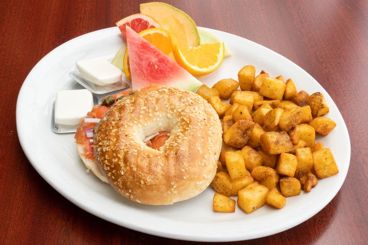 Bagel au saumon fumé